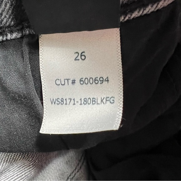 Rta Los Angeles Distressed Raw Hem Flare Cropped Jeans - Picture 9 of 12